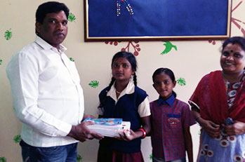 Books distribution for underprivileged children